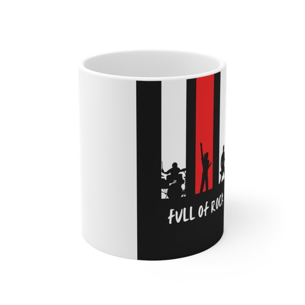 Full of Rock Music Mug - 11oz Ceramic Coffee Cup for Music Lovers